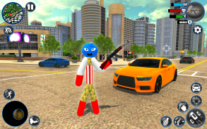US Army Stickman Rope Hero-New Gangster Crime Game screenshot 8