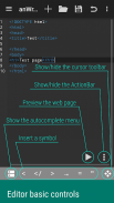anWriter free HTML editor screenshot 0