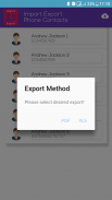 Ezy import export contacts screenshot 2