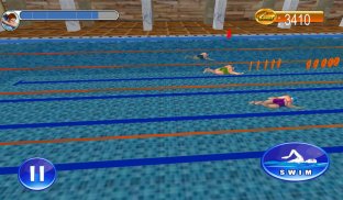 Cuộc đua 3D bơi screenshot 8