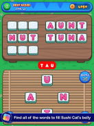 Sushi Cat Words: Addictive Word Puzzle Game screenshot 3