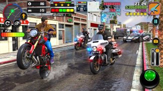 Bike Chase 3D Police Car Games screenshot 4