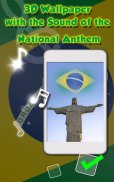 Brazil Flag Live Wallpaper 3D 2018 screenshot 1