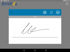 BHW eSign für die digitale Unterschrift screenshot 2