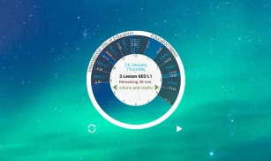 Timetable - Remaining Time - Annual Plans - Widget screenshot 3