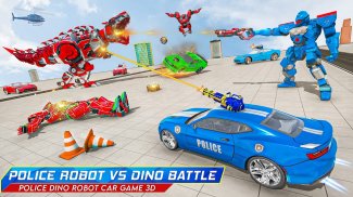 Police Dino Robot Car Game 3d screenshot 4