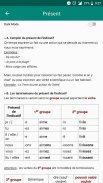 French Conjugation rules screenshot 2