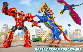 Dragon Robot Horse Game - Excavator Robot Car Game screenshot 0