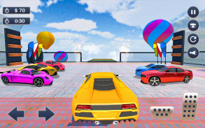 ميجا منحدر محاكي السيارة - مستحيل 3D سيارة المثيرة screenshot 1