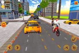 BMX Bicycle Taxi Driving: City Transport screenshot 1
