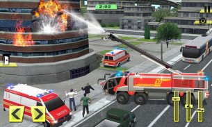 Fire Truck Rescue Training Sim screenshot 2