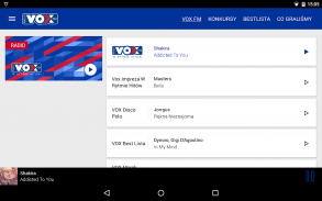 VOX FM - radio internetowe screenshot 13