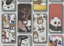 Cute Bear Cartoon Wallpaper HD screenshot 1