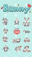 GO Keyboard Sticker Bunny screenshot 4