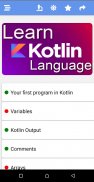 Kotlin exercises screenshot 1