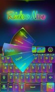 Rainbow Neon GO Keyboard Theme screenshot 5