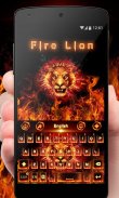 Fire Lion  GO Keyboard  Theme screenshot 0