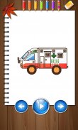 Kids Paintings Coloring - Cars screenshot 0