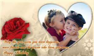 Birthday photo frame -birthday greeting cards screenshot 1