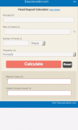 Fixed Deposit Calculator screenshot 0