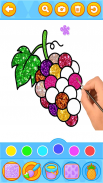 Juego de frutas para colorear para niños screenshot 3