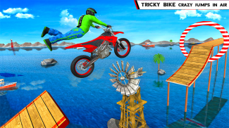 مجنون راكب الدراجة النارية أقصى التحدي السماء حيلة screenshot 2