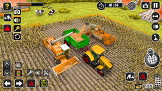 Tractor Farming Game Harvester screenshot 0
