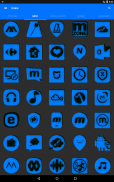 Blue and Black Icon Pack screenshot 1