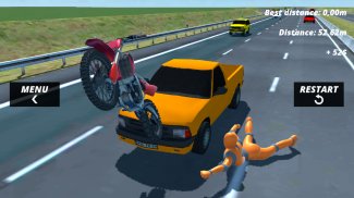 Motorcycle Ragdoll Fall screenshot 9