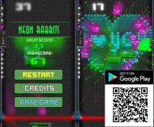 Neon rabbits screenshot 3