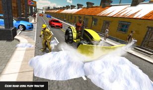 Heavy Snow Plow Clean Road Simulator 3D screenshot 4