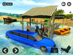 Beach Water Surfer Limousine Car Driving Simulator screenshot 8