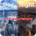 Day & Night City Wallpaper