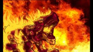 Fire Tyrannosaurus - Dino Robot : Dinosaur Game screenshot 1