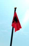 Albania Flag 3D Free Wallpaper screenshot 1
