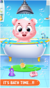 pinky pig daycare salon games screenshot 2