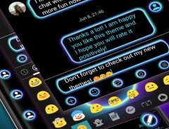 SMS Messages Retro Blue Theme screenshot 4