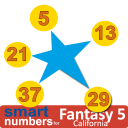 الأرقام الذكية إلى عن على Fantasy 5(كاليفورنيا)