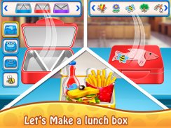 School Lunchbox - Food Chef Cooking Game screenshot 1