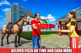 Mounted Horse Pizza Delivery 2018 screenshot 2