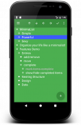 MinimaList Outline screenshot 1