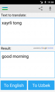 Uzbeko Traductor screenshot 2