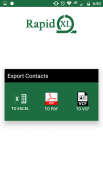 Excel Export Import Contacts Android screenshot 3