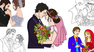 Bride & Groom Color by Number screenshot 1