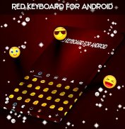 แป้นพิมพ์สีแดงสำหรับ Android screenshot 2