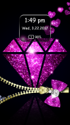 الماس سستة قفل الشاشه للبنات screenshot 4