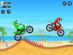 儿童自行车赛车山：免费摩托车游戏惊人的孩子们的自行车赛车游戏的极端山地自行车特技山赛车乐趣 screenshot 4