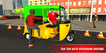 Real Rickshaw Driving Simulator-Tuk Tuk Games screenshot 17