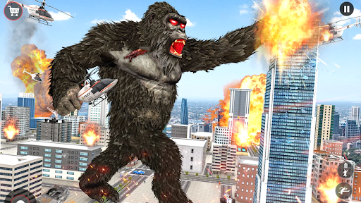 onde está o seu gorila irritado bigfoot rampage 3D: ataque de gorila real  jogo de simulador de aventura de monstro louco de mundo  aberto::Appstore for Android