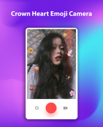 Crown Heart Emoji Camera screenshot 2